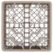 A beige plastic rack with 20 compartments and a grid pattern.