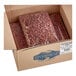 A box of dried light red kidney beans.