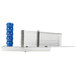 A white and blue plastic and metal Edlund 1/4" tomato slicer pusher assembly.