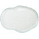 10 Strawberry Street HD2512OC Izabel Lam Morning Tide 8 1/2 inch x 12 inch Ocean Clear Glass Oyster Platter - 12/Case
