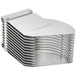 A stack of Edlund metal pusher assemblies with different sizes.