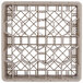 A white plastic Vollrath Traex glass rack with hexagons.