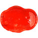 10 Strawberry Street HD2512RO Izabel Lam Heirloom 8 1/2 inch x 12 inch Red Glass Oyster Platter - 12/Case