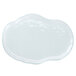 10 Strawberry Street HD2512OP Izabel Lam Morning Tide 8 1/2 inch x 12 inch Opal Glass Oyster Platter - 12/Case