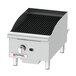 A Cecilware Pro gas charbroiler with a knob over a black grill.