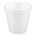 A white 16 oz. foam food container.