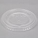 A clear plastic Solo snaptight lid on a white background.