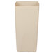 A beige square plastic liner for Rubbermaid containers.