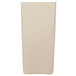 A beige rectangular plastic liner for a Rubbermaid container.