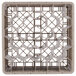 A white Vollrath Traex glass rack with a plastic open rack extender.
