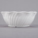 A white plastic swirl bowl.