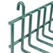 A green Metro Smartwall G3 utensil holder rack with four hooks.