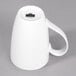 A white 10 Strawberry Street Whittier barrel mug with a black handle.