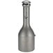 A Rubbermaid Antique Pewter traditional free standing cigarette receptacle with a lid on it.