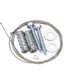 A Rubbermaid Fastener and Stainless Steel Cable Security Kit with screws and bolts.