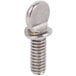 A close-up of a Nemco thumb screw with a metal head.