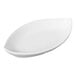 A small white oval porcelain tid bit tray.