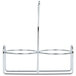 A chrome metal Thunder Group condiment holder with two wire rings and a handle.