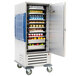 A Metro single door refrigerated cabinet with food inside.