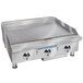 Bakers Pride BPHMG-2436i Natural Gas 36 inch Heavy Duty Manual Control Countertop Griddle - 96,000 BTU