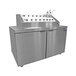 Nor-Lake ZR152SMS/0 54 inch Ice Cream Topping Cabinet with Refrigerated Rail and Refrigerator Base
