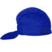 A royal blue Headsweats chef cap with a black bandana design.
