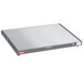 A rectangular metal surface with a white surface.