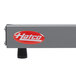 A grey metal Hatco Glo-Ray heated shelf warmer.