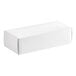 A white rectangular candy box with a lid.