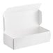 A white box with an open lid.