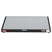 A grey rectangular Hatco heated shelf warmer with a black border.