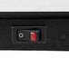 A black and red switch on a white background.