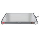 A Hatco Glo-Ray portable heated shelf warmer with a metal plate on top.