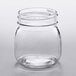 An American Metalcraft clear glass mason jar with a lid.