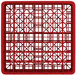 A red Vollrath Traex glass rack with a grid pattern.