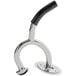 A stainless steel replacement handle with a black handle for a Carnival King snow cone machine.