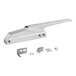 A silver metal Kason door latch with a straight handle.