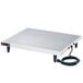 A white rectangular Hatco portable heated shelf warmer with a black cord.