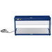 A navy blue rectangular Hatco buffet warmer with a black cord.