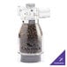 A Chef Specialties customizable acrylic pepper mill with a handle.