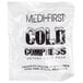 A white Medique package with black text for a Medi-First cold compress.