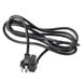 A black Cambro power cord with a plug.