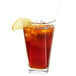 A glass of iced tea with a lemon slice in an Arcoroc cooler glass.