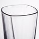 An Arcoroc cooler glass with a black rim.