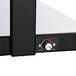 A black and white Hatco buffet warmer with electronic controls on a counter.