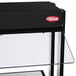 A black Hatco countertop buffet warmer with a glass top.