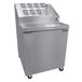 Nor-Lake ZF071SMS/0 27 1/2 inch Ice Cream Topping Cabinet with Refrigerated Rail and Freezer Base