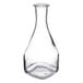 An Arcoroc square glass carafe with a neck.