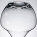 A clear Chef & Sommelier glass decanter with a small hole in the bottom.