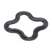 A black rubber diamond shape blender base gasket.